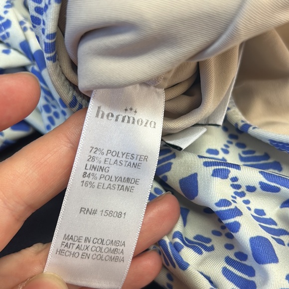 Hermoza Genevieve tie waist halter padded one piece swim bikini - Picture 6 of 7